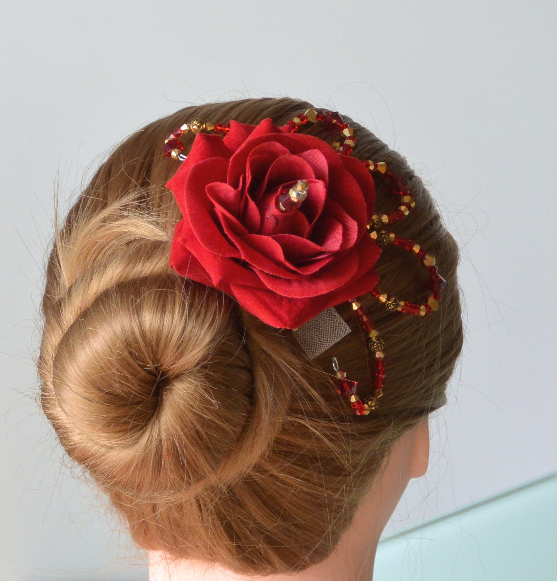 Rose Headpiece - Etsy