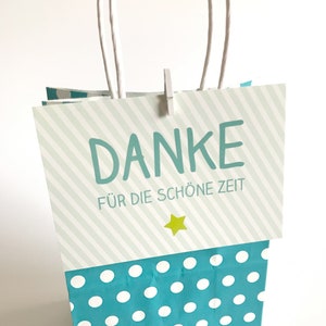 2 x Geschenktüte mit Karte zur Verabschiedung Erzieherin/Lehrerin