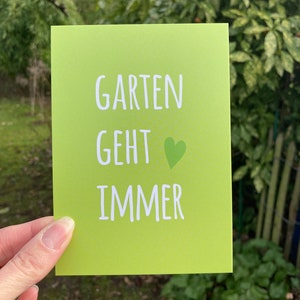 Garten geht immer -  Postkarte