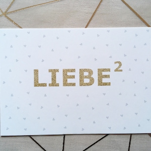 50 Gästebuchkarten Hochzeit Wünsche gold