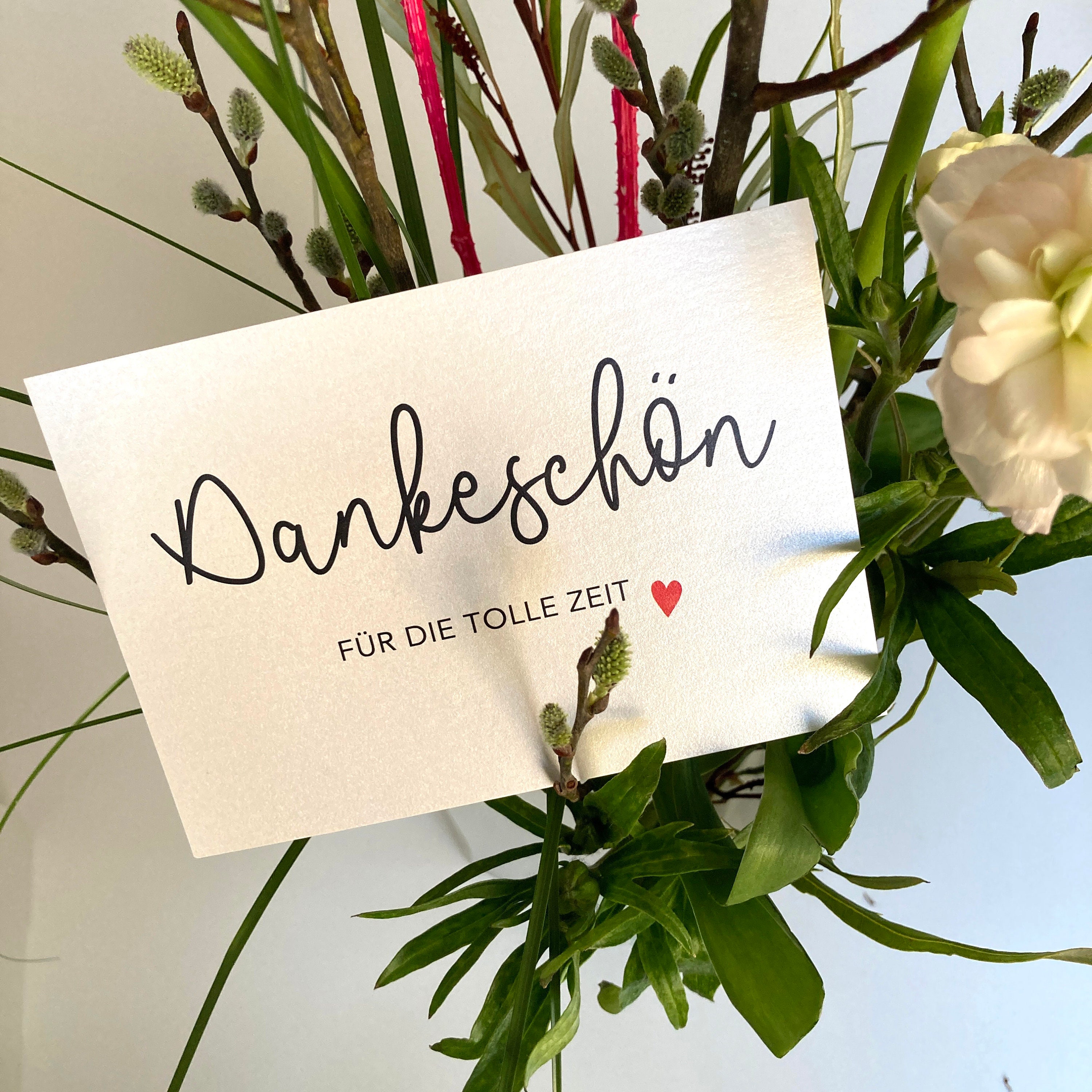 4 x Danke Postkarte Abschied mit Umschlag Etsy Österreich