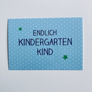 Kindergarten Karte - Endlich Kindergartenkind