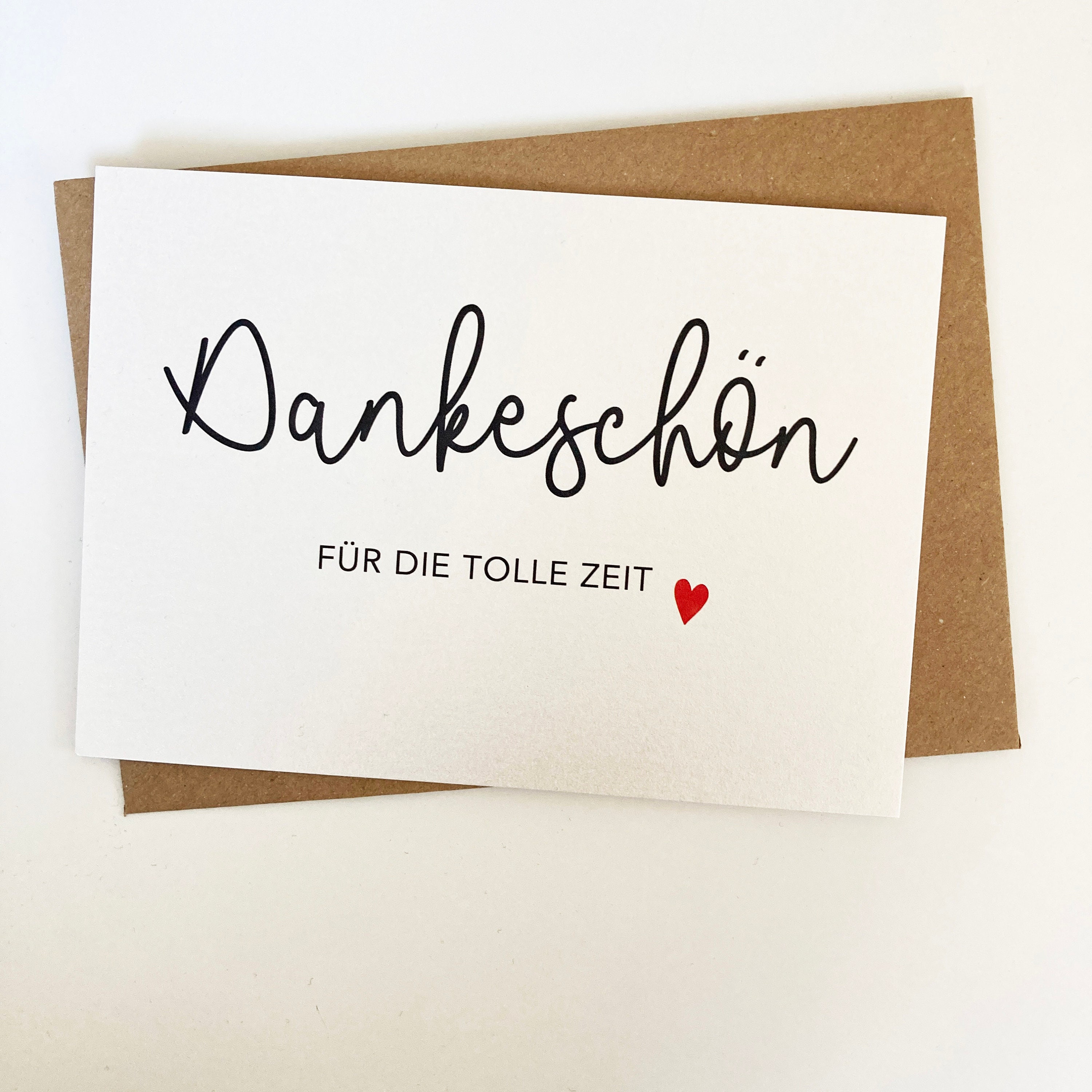 4 x Danke Postkarte Abschied mit Umschlag Etsy Österreich