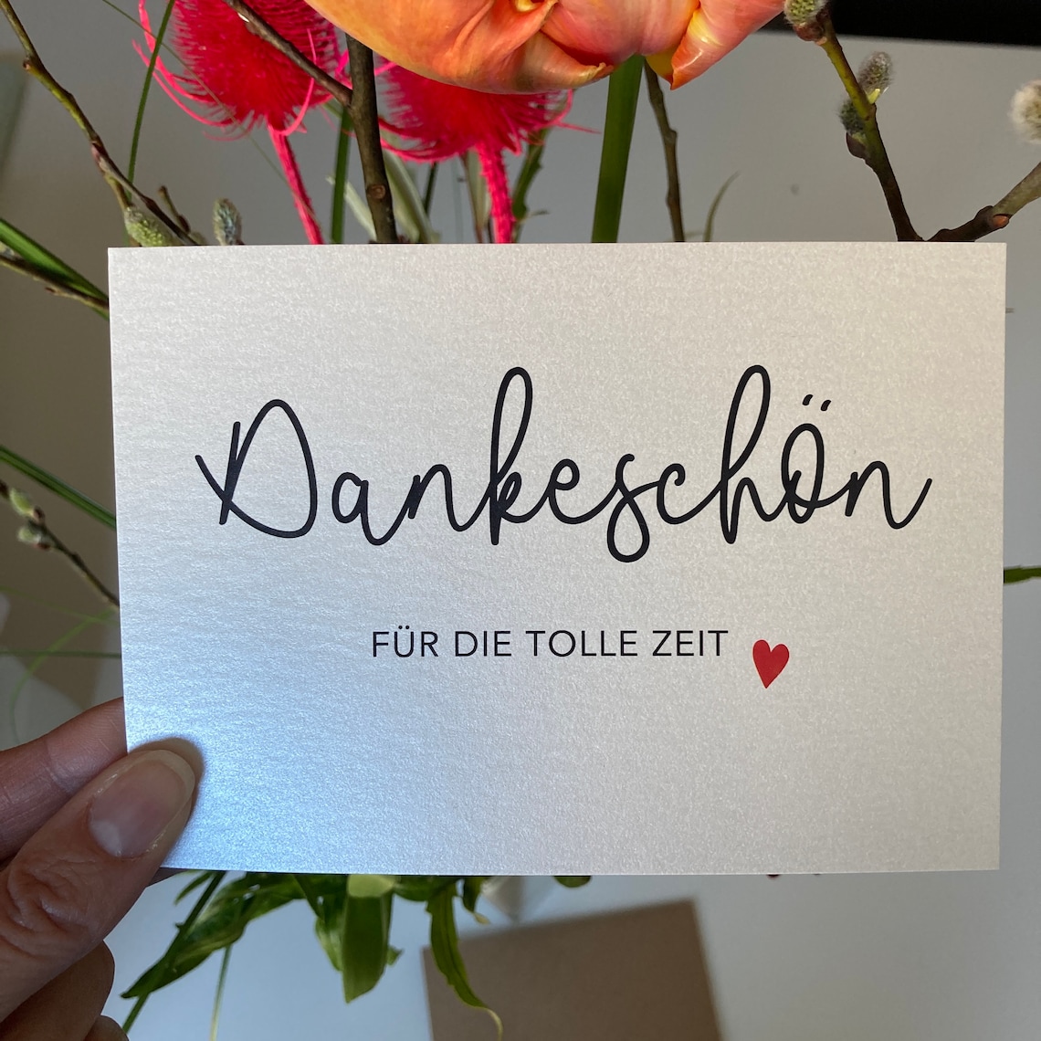 3er Set Danke Postkarten Abschied Etsy