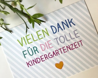 3 Danke Karten Abschied Kindergarten