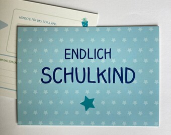 30 guestbook cards schooling blue