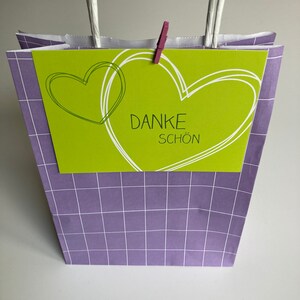 2 x Geschenktüte mit Karte Danke schön