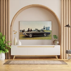 Reklama zabytkowego Lincolna Continental