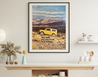 Vintage Harvester Scout V-8 Ad