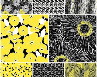 Sundance by Timeless Treasures - Trio Floral - Fat Quarter Bundle - Set of 8 - Cut from the bolt - 100% cotton.