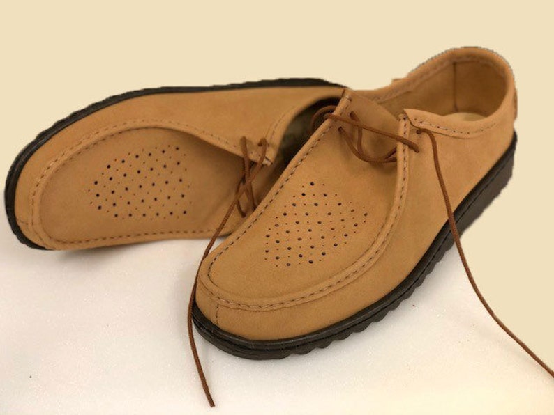 Mens Vegan shoes Men footwear Vegetarian men shoes Non leather shoes Men shoes Men Vegan Laced Shoes image 1