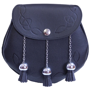 Celtic Sporran Scottish Sporran Vegan Sporran Vegetarian Sporran Non Leather Scottish Sporran Sporran