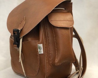 Small vegan backpack Small vegan rucksack Small rucksack Small backpack Faux leather backpack Faux leather rucksack