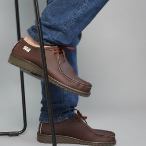 Mens Vegan shoes Men footwear Vegetarian men shoes Non leather shoes Men shoes Men Vegan Laced Shoes image 3