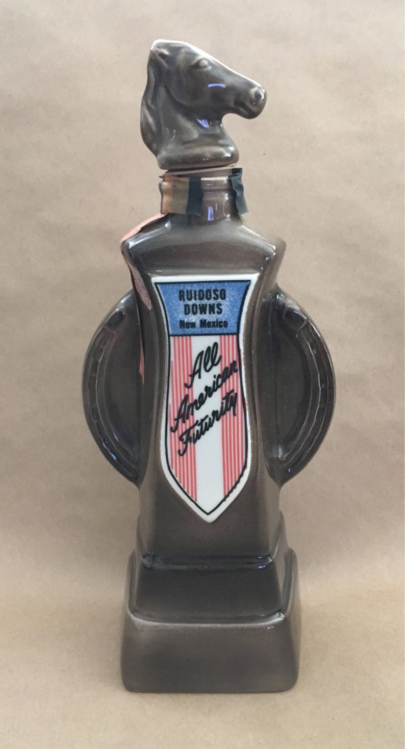 Vintage Jim Beam Decanter for All American Futurity at Ruidoso Downs