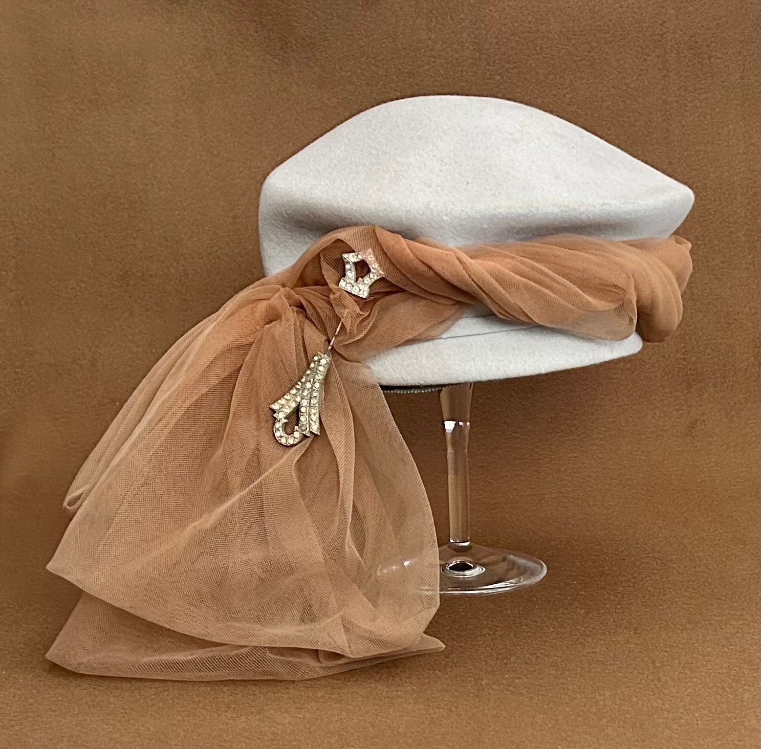 Rhinestone Felt Hat - Etsy display picture 2