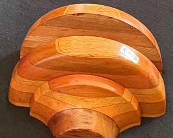 MCM “Kaimanawa” Wood Bookends From New Zealand