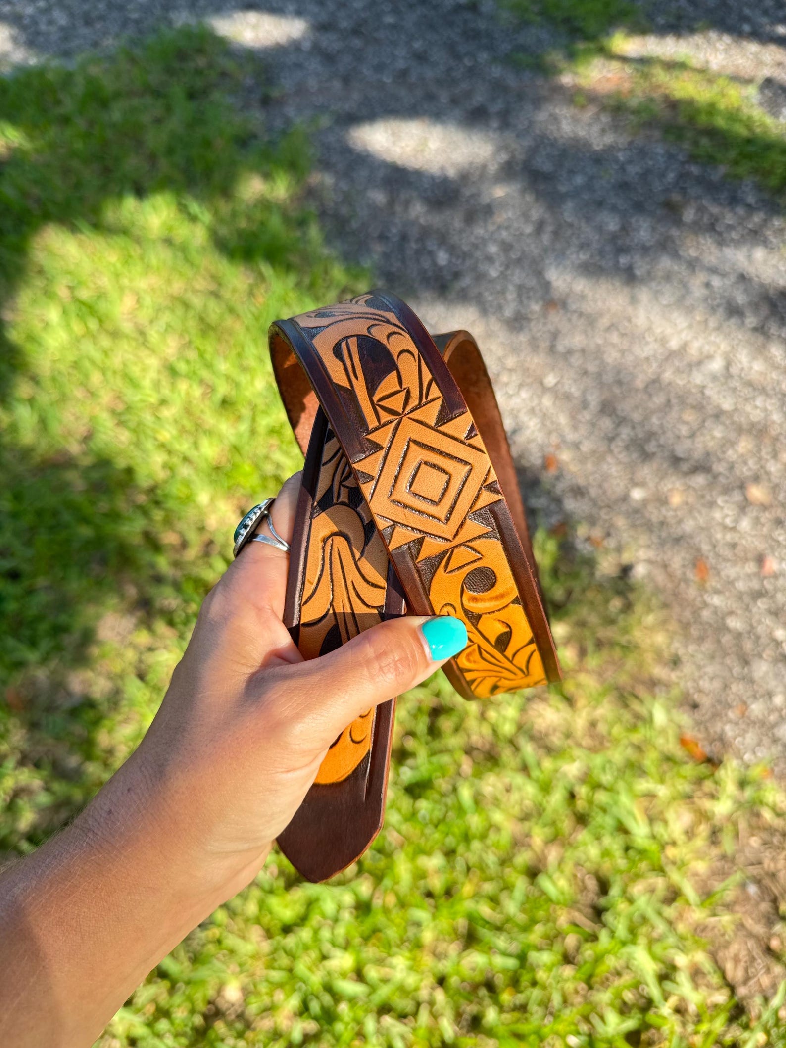 Digital Belt Template Pdf Pattern Aztec and Scroll Leather Belt Digital ...