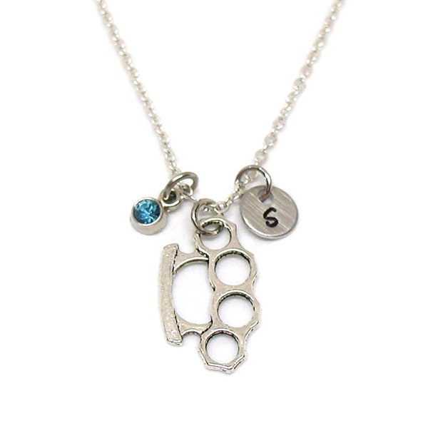 Brass Knuckles Necklace Etsy