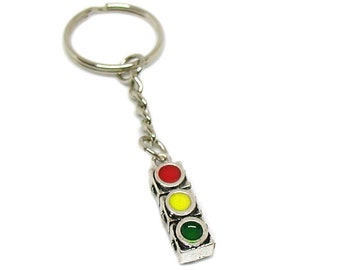 Traffic Signal Keychain, Traffic Light Keychain, Traffic