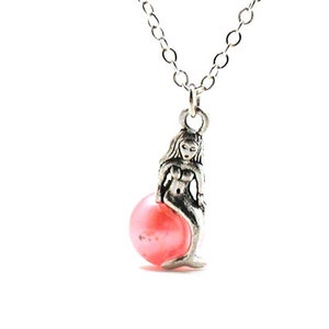 Mermaid Necklace, Charm Necklace, Charm Jewelry, Mermaid Pendant, Mermaid Charm, Fantasy Necklace, Mermaid Jewelry, Mermaid, Gift Under 20