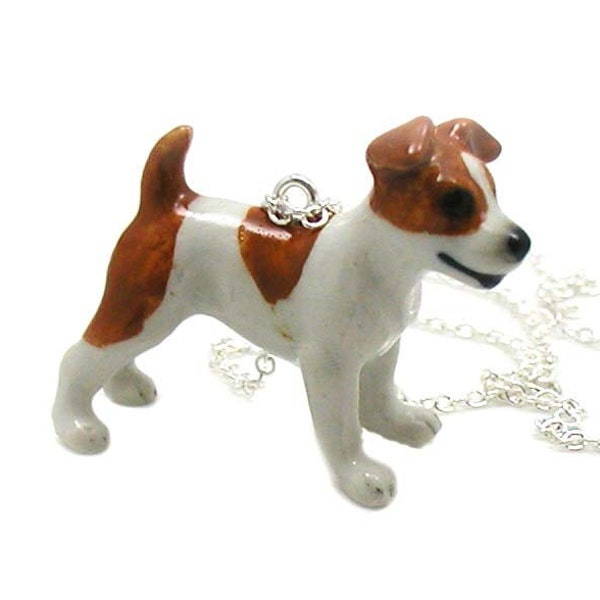 Jack Russell Terrier Dog Necklace, Charm Necklace, Charm Jewelry, Jack Russell Charm Pendant, Jack Russell Dog, Dog Lover Charm, Puppy Love