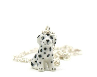 Dalmatian Necklace, Charm Necklace, Charm Jewelry, Dalmatian Pendant, Dalmatian Jewelry, Dalmatian Charm, Jewelry Gift, Dalmatian Dog