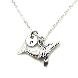Humpback Whale Necklace, Silver Whale Pendant, Whale Jewelry, Humpback Whale Charm, Ocean Jewelry, Whale Watching Necklace, Marine Mammal