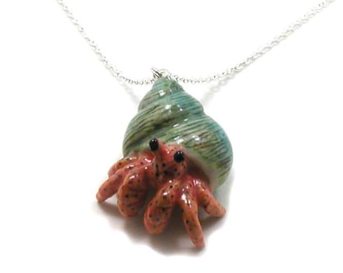 Hermit Crab Necklace Hermit Crab Jewelry Hermit Crab Shell Etsy