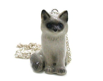 Kitten Necklace, Charm Necklace, Charm Jewelry, Ragdoll Kitten Pendant, Kitten Jewelry, Kitten Charm, Ragdoll Cat Jewelry, Cat Necklace