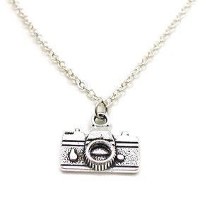 Camera Necklace, Charm Necklace, Charm Jewelry, Camera Pendant, Tiny Camera Jewelry, Dainty Camera Charm, Jewelry Gift, Photography Necklace