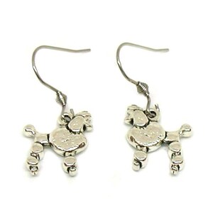 Poodle Earrings, Poodle Charm, Poodle Dog, Poodle Jewelry, Poodle Lover, Poodle Gift, Animal Lover, Show Poodle Earrings, Show Poodle Charm