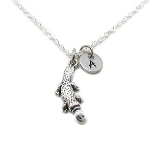 Platypus Necklace, Charm Necklace, Charm Jewelry, Platypus Pendant, Platypus Jewelry, Platypus Charm, Jewelry Gift, Zoo Animal, Animal Lover