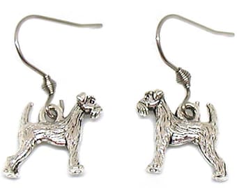 Gift for her Dog Lover Dangle /& Drop Earrings Antique Bronze Animal Jewelry Dog Lover Present Pit Bull Dog Earrings