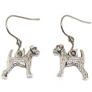 Schnauzer Earrings, Schnauzer Charm, Schnauzer Dog, Dog Jewelry, Schnauzer Lover, Schnauzer Gift, Animal Lover Gift, Dog Lover Earrings Gift