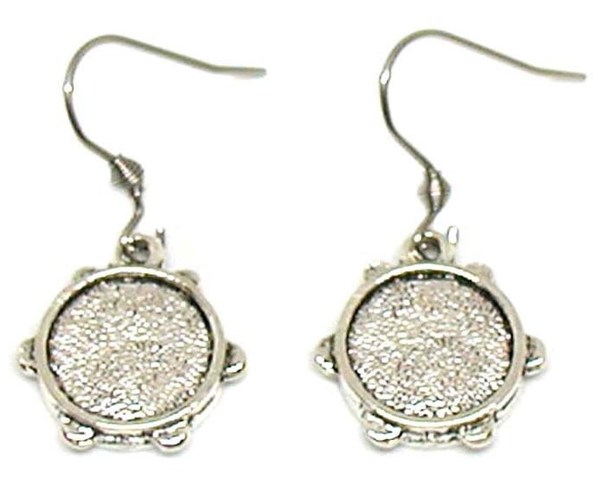 Tambourine Earrings Tambourine Charm Music Jewelry Etsy
