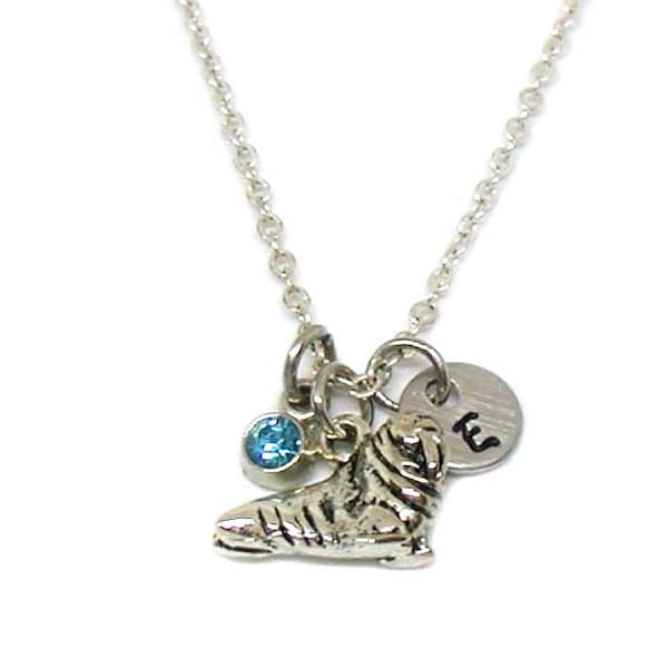 Walrus Necklace, Walrus Pendant, Walrus Jewelry, Walrus Charm, Personalized Necklace, Silver Walrus, Initial Necklace, Marine Mammal Charm