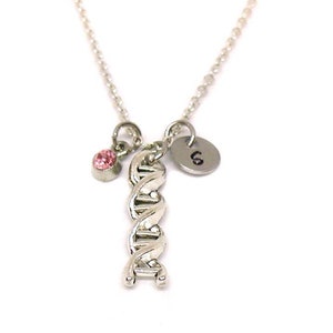 DNA Necklace, DNA Pendant, Personalized, DNA Jewelry Gift Idea, Helix Gift, Helix Necklace, Gene Charm, Genetics Charm, Genetics Necklace