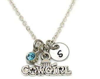 Cowgirl Necklace, Cowgirl Charm, Cowgirl Jewelry, Cowgirl Pendant, Cowgirl Gift, Personalized Necklace, Western Necklace, Western Charm Gift