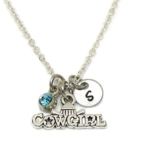 Cowgirl Necklace, Cowgirl Charm, Cowgirl Jewelry, Cowgirl Pendant, Cowgirl Gift, Personalized Necklace, Western Necklace, Western Charm Gift