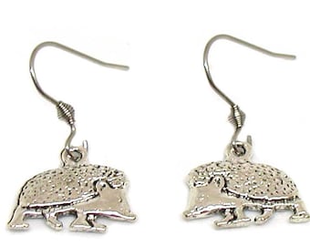 Hedgehog Earrings, Hedgehog Charm, Hedgehog Jewelry, Animal Earrings Gift, Animal Jewelry, Hedgepig Earrings Gift, Animal Charm, Animal Gift