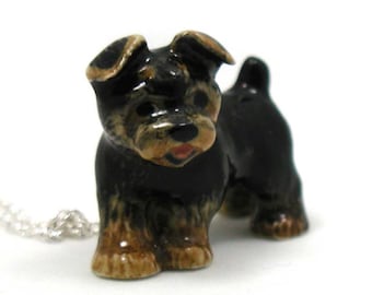 Yorkie Necklace, Yorkshire Terrier Necklace, Yorkie Pendant, Yorkie Jewelry, Yorkie Charm, Jewelry Gift, Ceramic Yorkie, Dog Necklace Gift