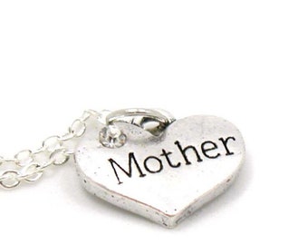 Mother Necklace, Charm Jewelry, Mom Charm, Mother Charm Necklace, Mom Pendant, Everyday Jewelry, Mother's Day Gift, Mother Jewelry, Mom Gift