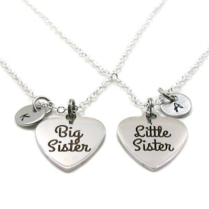 Sisters Necklace Set, Sisters Charm, Best Friends Jewelry, Sisters Necklace, Big Sister Necklace, Little Sister Necklace, Sisters Jewelry