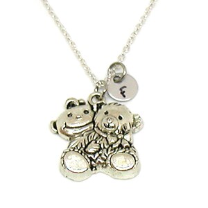 Teddy Bear Necklace, Bear Cub Necklace, Teddy Bear Jewelry, Teddy Bear Pendant, Bear Jewelry, Tiny Silver Bear, Teddy Bear Gift Necklace