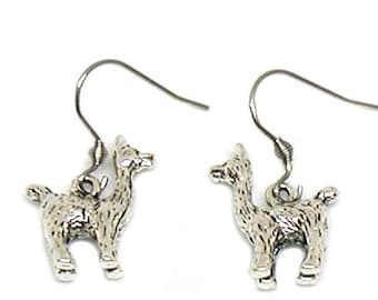 Llama Earrings, Llama Charm, Llama Jewelry, Alpaca Charm, Alpaca Earrings, Farm Animal Charm, Farm Animal Earrings, Sheep Charm, Yarn Charm