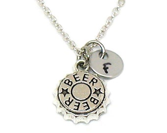 Beer Cap Necklace, Bottle Cap Necklace, Bottle Cap Jewelry, Beer Gift, Beer Cap Jewelry, Beer Cap Charm, Bottle Cap Charm, Beer Lover Gift