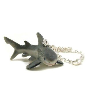 Great White Shark Necklace, Charm Necklace, Charm Jewelry, Great White Shark Charm, Shark Jewelry, Marine Life Necklace, Ocean Animal Charm