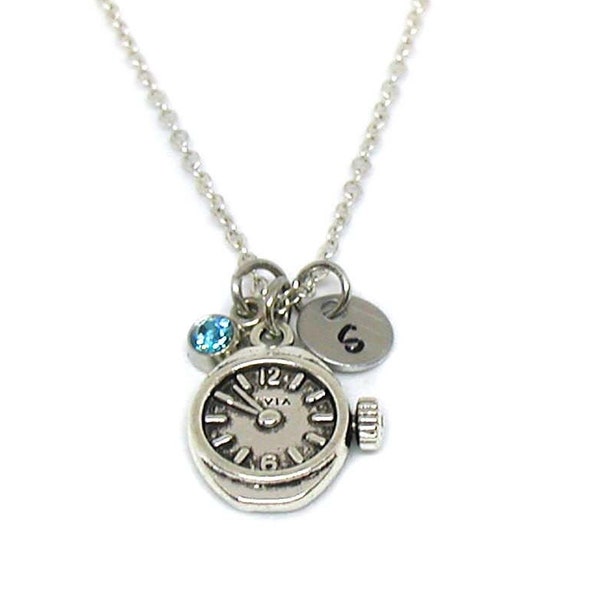 Clock Necklace Etsy