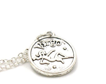 Virgo Necklace, Zodiac Necklace, Astrology Necklace, Zodiac Charm Jewelry, Virgo Charm, Zodiac Jewelry, Jewelry Gift, Birthday Gift